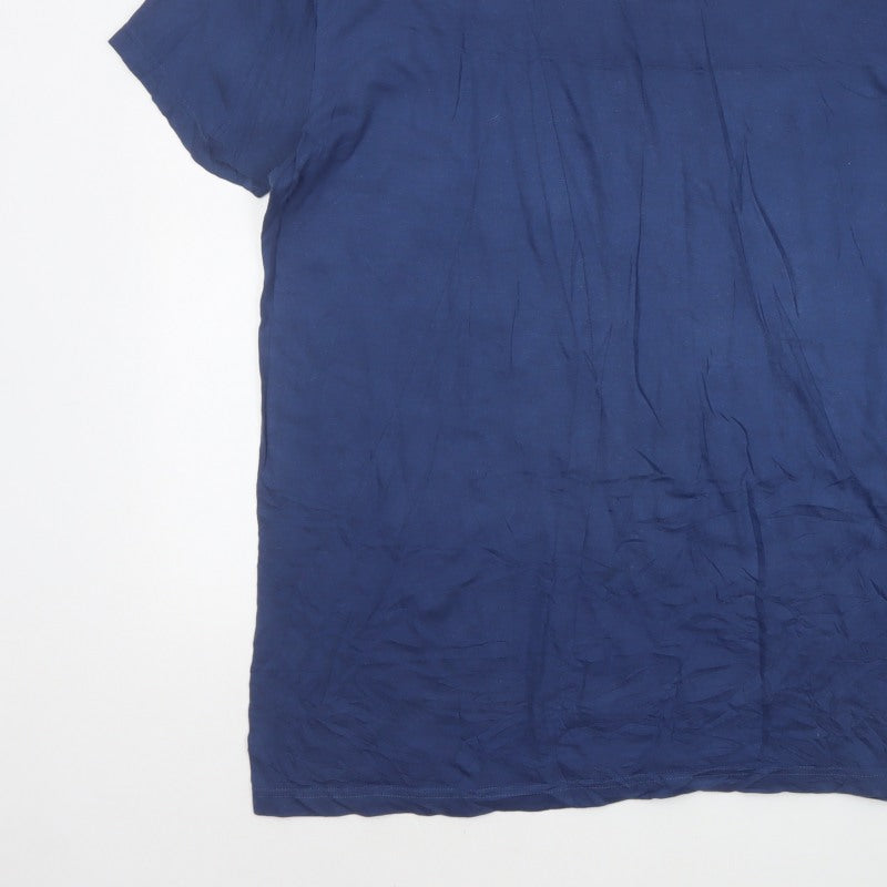 Ralph Lauren Men Blue XL Classic Fit Crew Neck Cotton T-Shirt