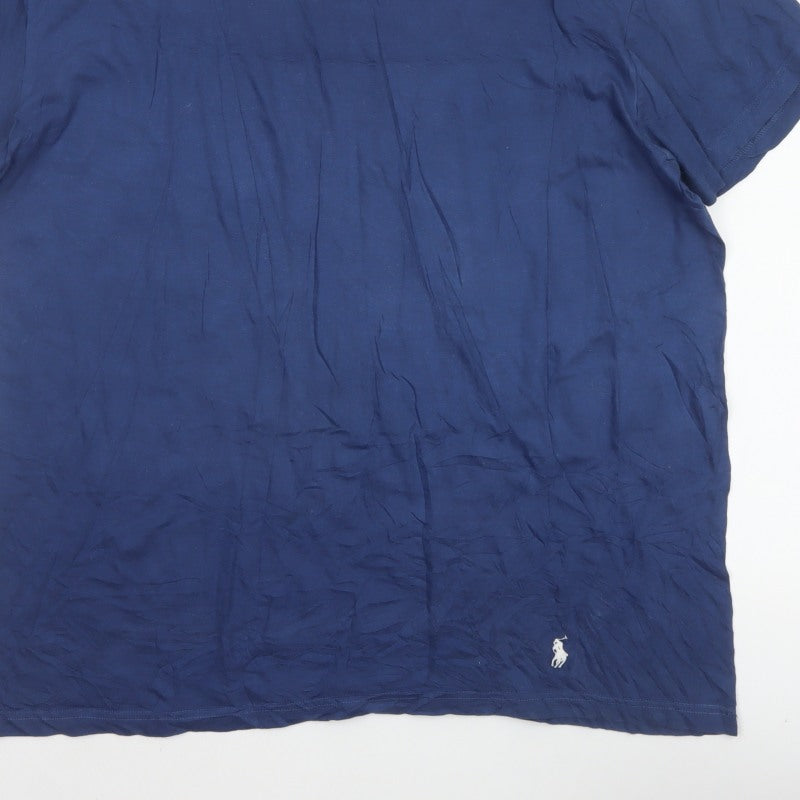 Ralph Lauren Men Blue XL Classic Fit Crew Neck Cotton T-Shirt