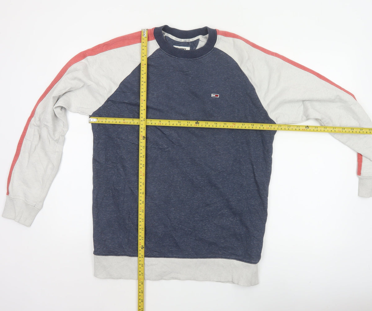 Tommy Jeans Men’s Multicolour S Colour Block Crew Neck Sweatshirt