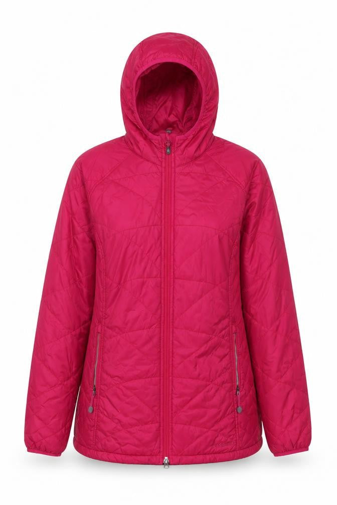 L.L.Bean Women Pink S Regular Hooded Quilted Puffer Jacket