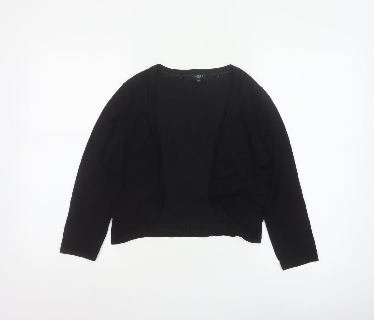 Hobbs Women’s Black Size 10 Open Front Long Sleeve Cardigan