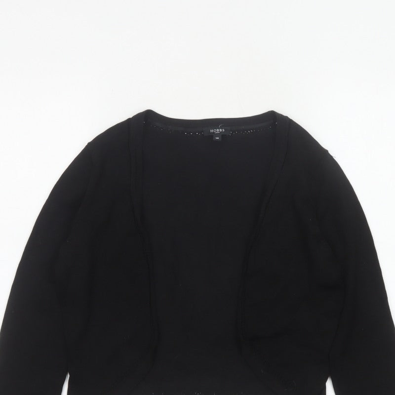 Hobbs Women’s Black Size 10 Open Front Long Sleeve Cardigan