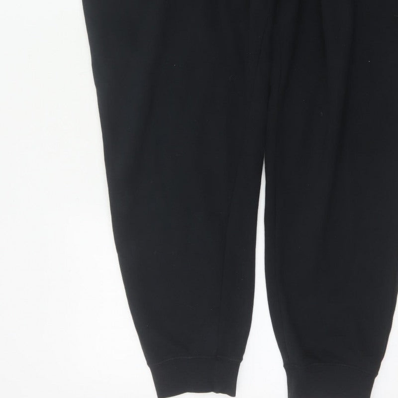 Nike Men's Black XL Fleece Jogger Sweatpants Drawstring Logo
