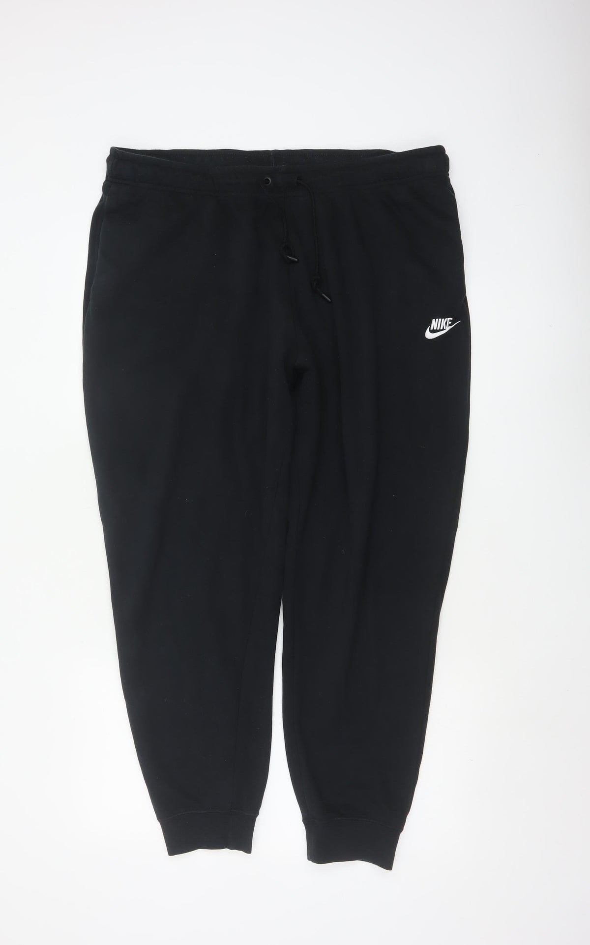 Nike Men's Black XL Fleece Jogger Sweatpants Drawstring Logo