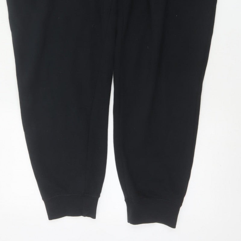 Nike Men's Black XL Fleece Jogger Sweatpants Drawstring Logo