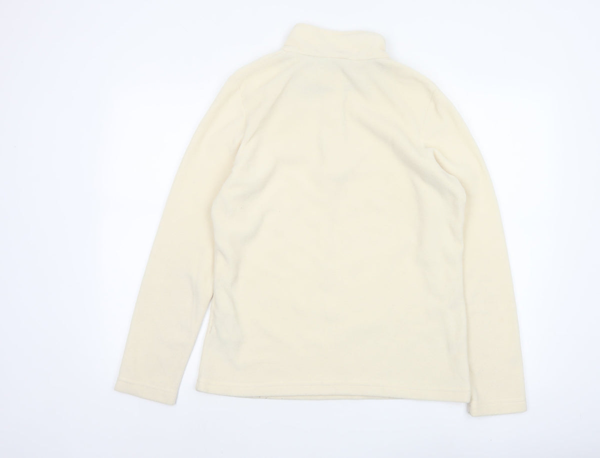 Regatta Women’s Ivory UK 12 Fleece 1/4 Zip Logo Sweatshirt