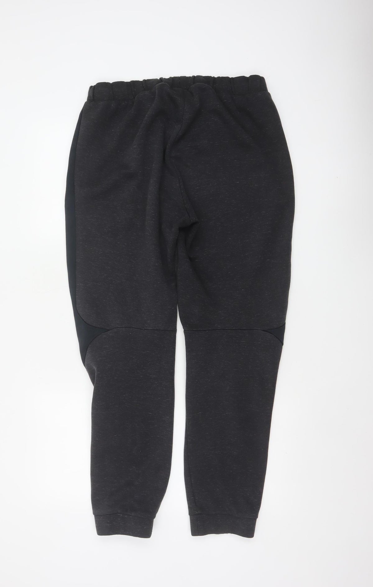 Puma Men’s Black L Tapered Cuffed Jogger Sweatpants Pockets Logo