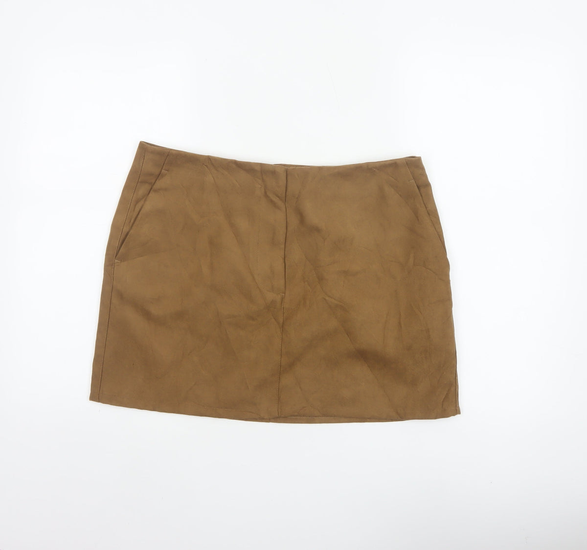 Marks and Spencer Women Brown UK 16 Mini Pencil Skirt