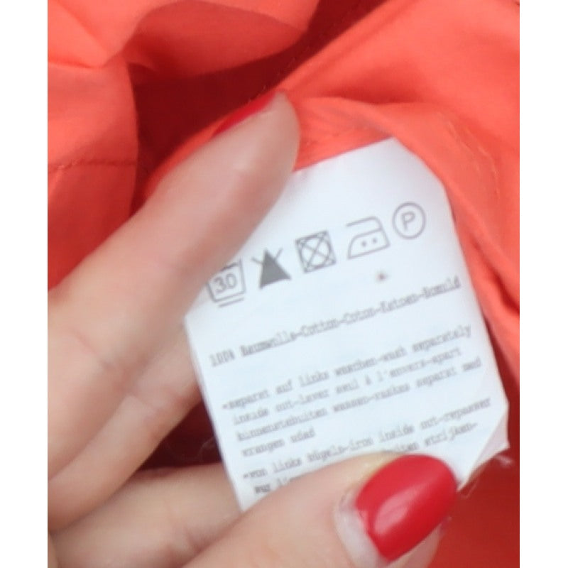 Bonita Women Orange UK 12 Basic Jacket Button-Up Collared Utility