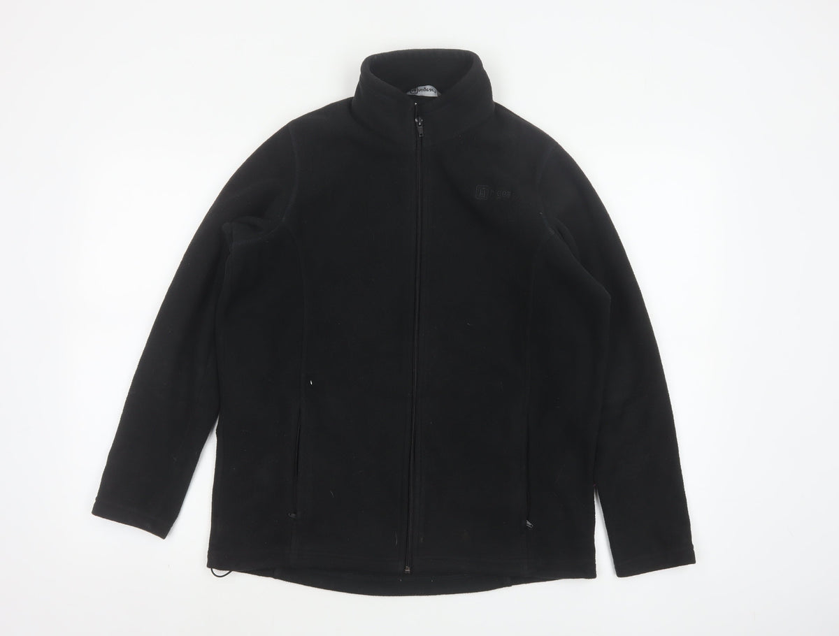 Hi Gear Women’s Black Size 34 Fleece Full Zip Jacket Pockets
