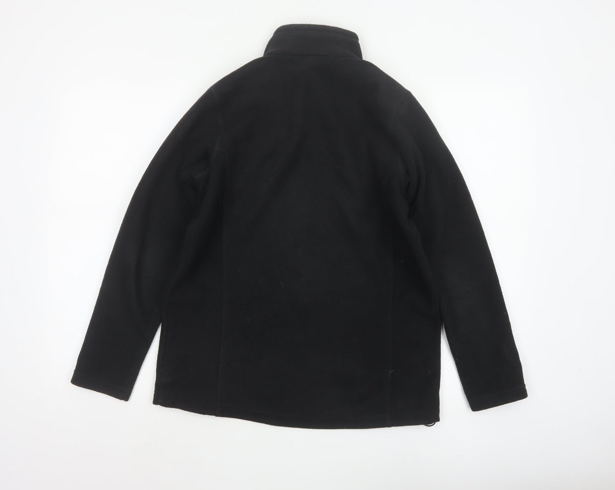 Hi Gear Women’s Black Size 34 Fleece Full Zip Jacket Pockets