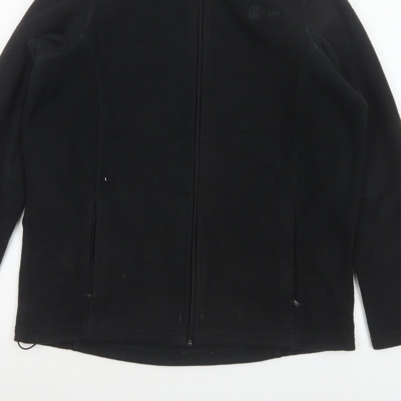 Hi Gear Women’s Black Size 34 Fleece Full Zip Jacket Pockets