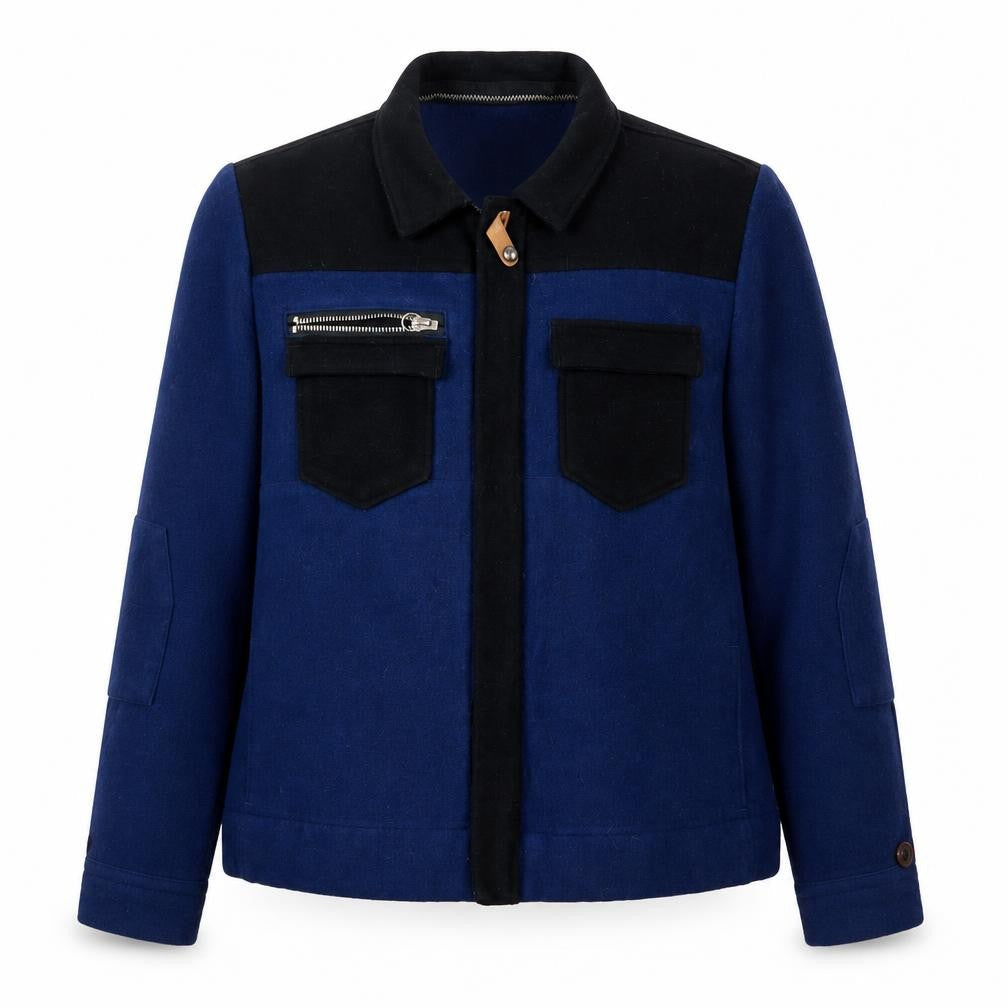 G-Star RAW Women’s Blue Wool Blend Military Jacket Size L
