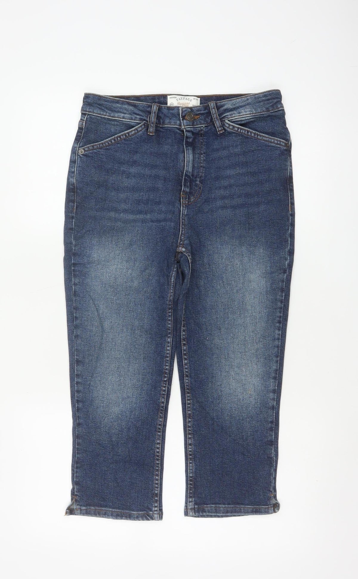 FatFace Women’s Blue UK 10 Regular Sway Capri Stretch Jeans