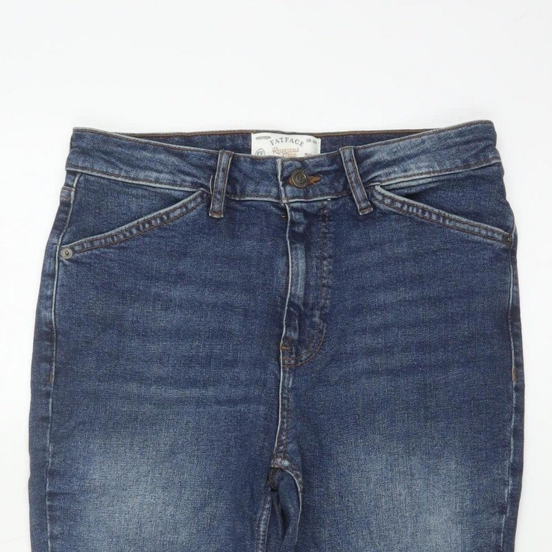 FatFace Women’s Blue UK 10 Regular Sway Capri Stretch Jeans