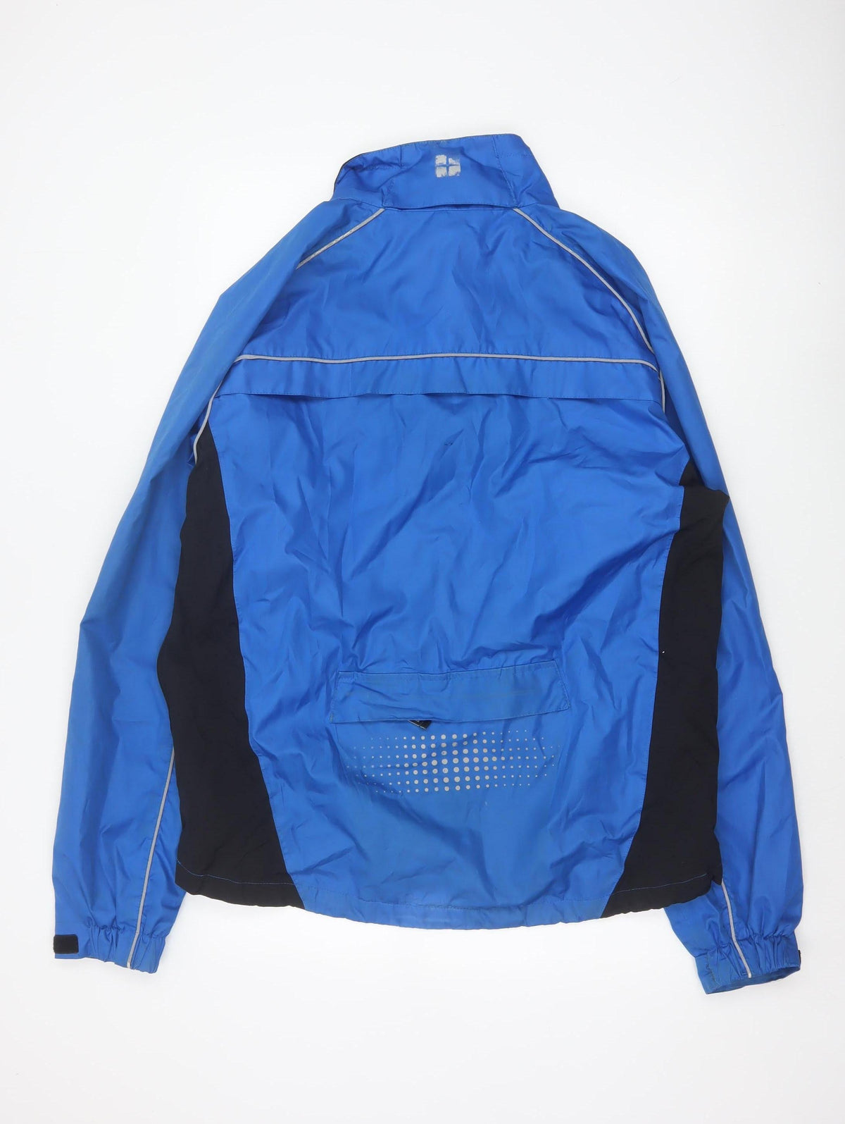 Mountain Warehouse Men’s Blue L Waterproof Reflective Cycling Jacket