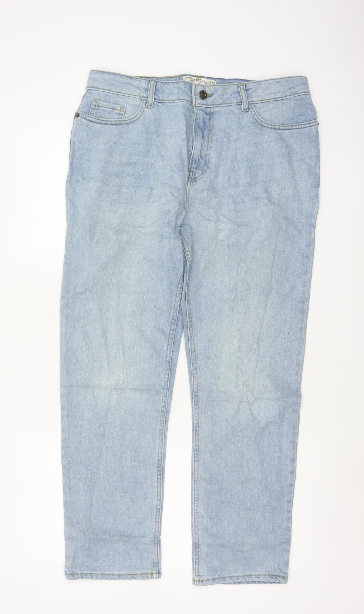 Fat Face Women Blue UK 12 Chesham Girlfriend Light Wash Stretch Jeans