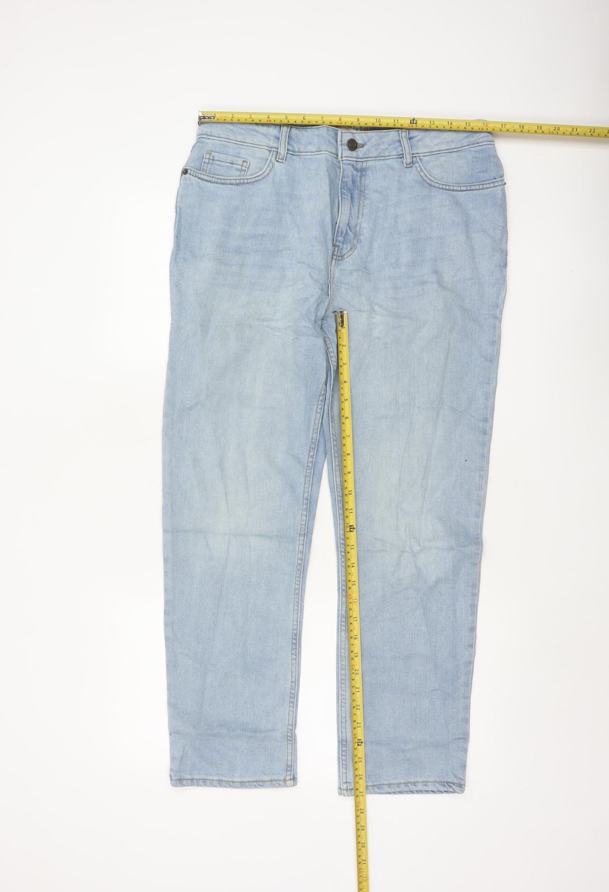 Fat Face Women Blue UK 12 Chesham Girlfriend Light Wash Stretch Jeans