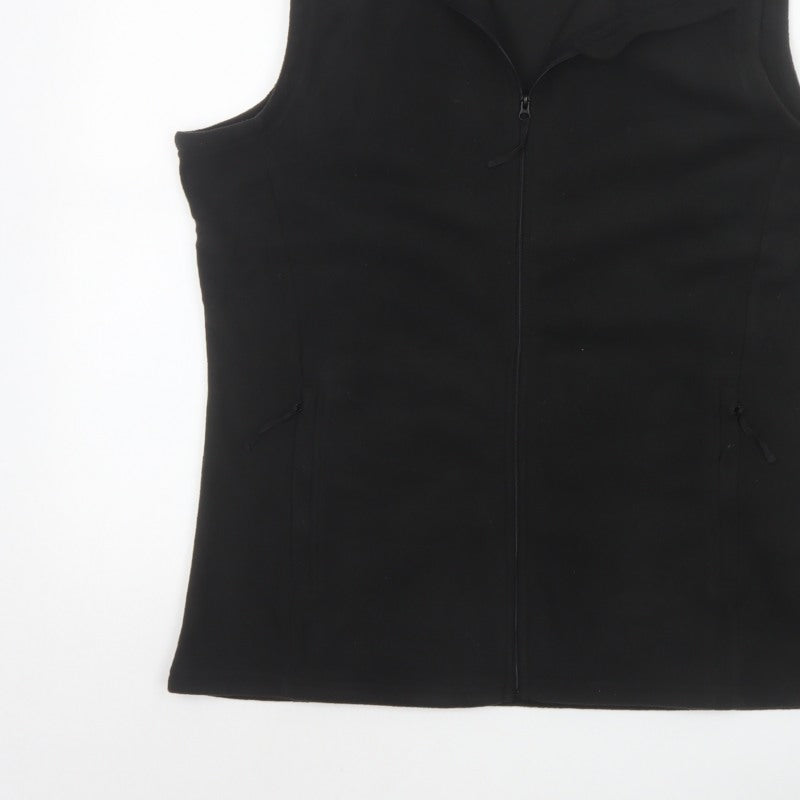 Mountain Warehouse Women's Black UK 16 Basic Full Zip Bodywarmer