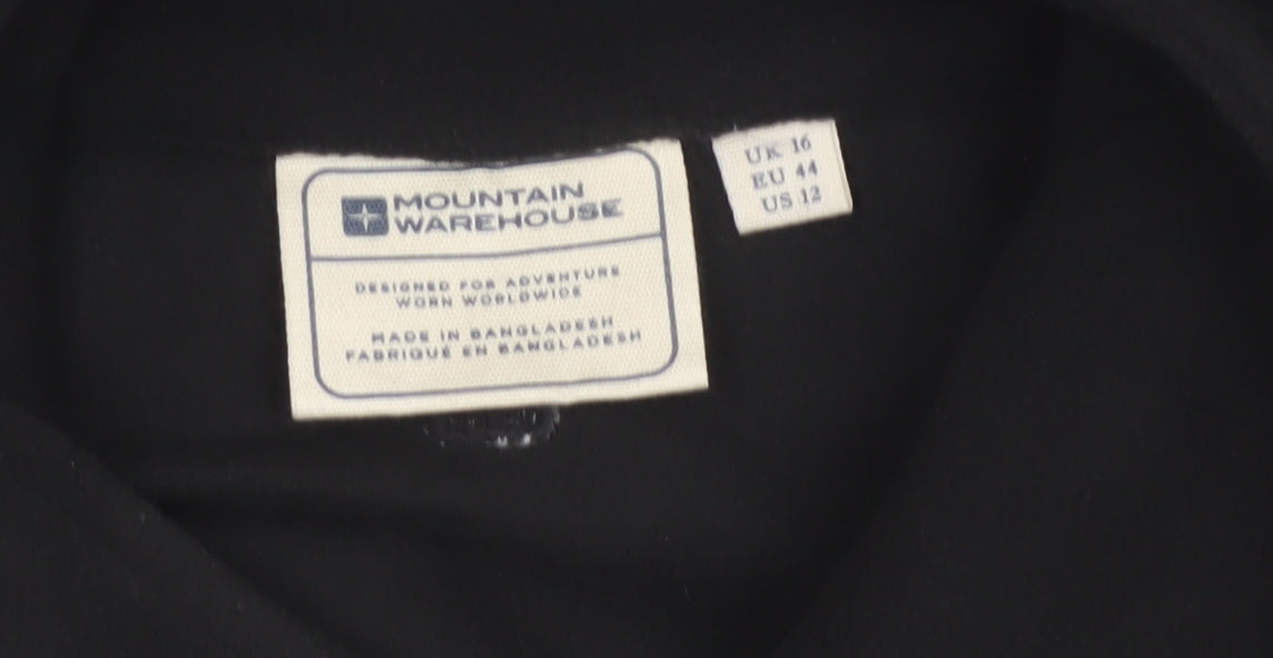 Mountain Warehouse Women's Black UK 16 Basic Full Zip Bodywarmer