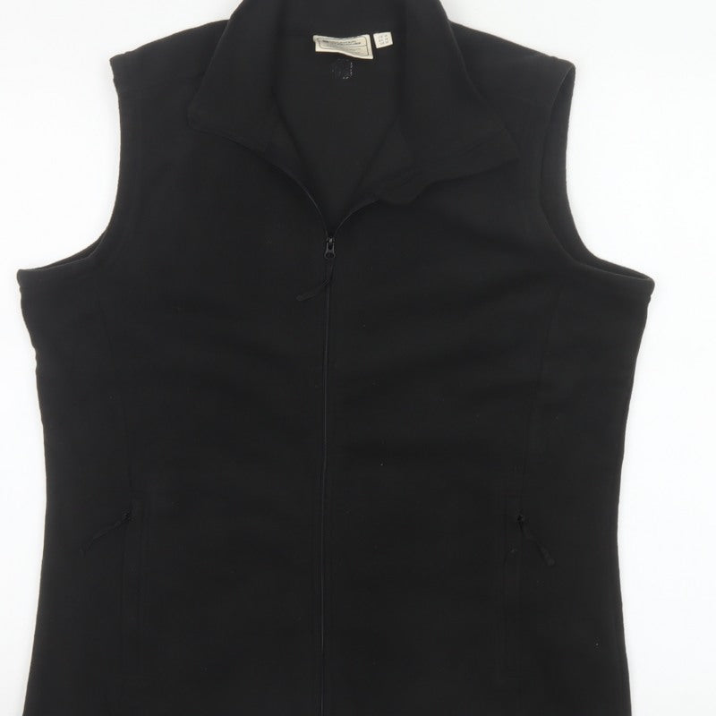 Mountain Warehouse Women's Black UK 16 Basic Full Zip Bodywarmer