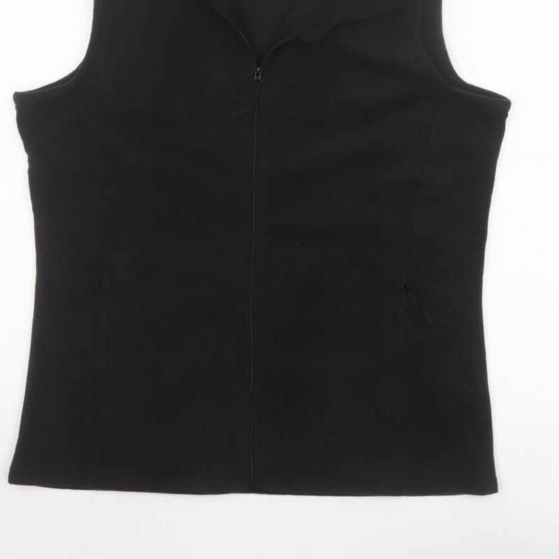 Mountain Warehouse Women's Black UK 16 Basic Full Zip Bodywarmer