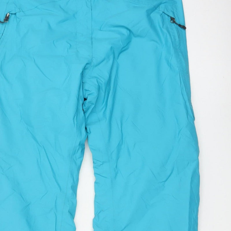 Decathlon Women Blue UK 16 Adjustable Waist Ski Snow Pants