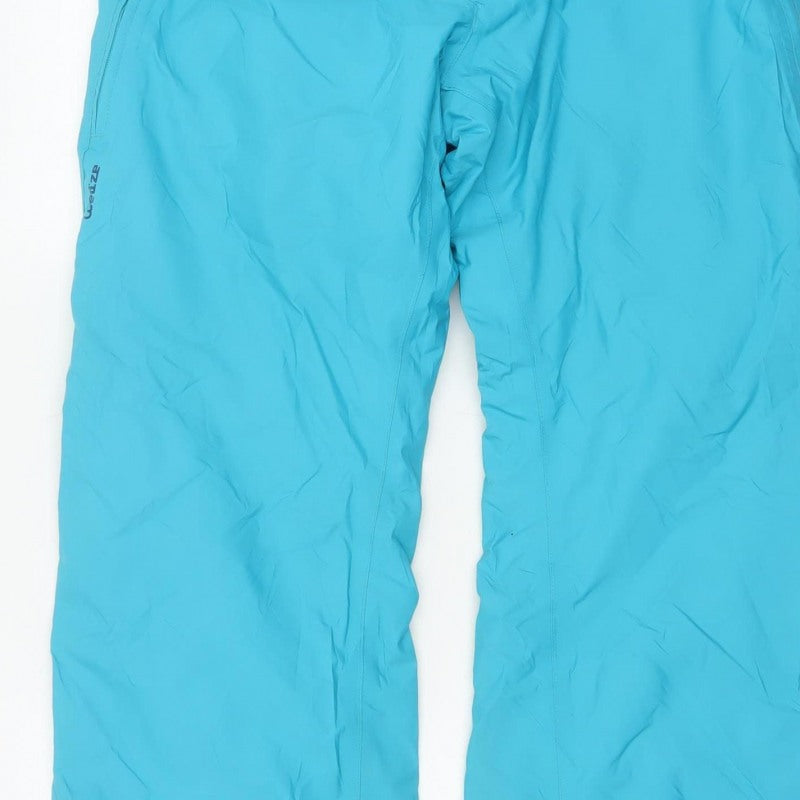Decathlon Women Blue UK 16 Adjustable Waist Ski Snow Pants