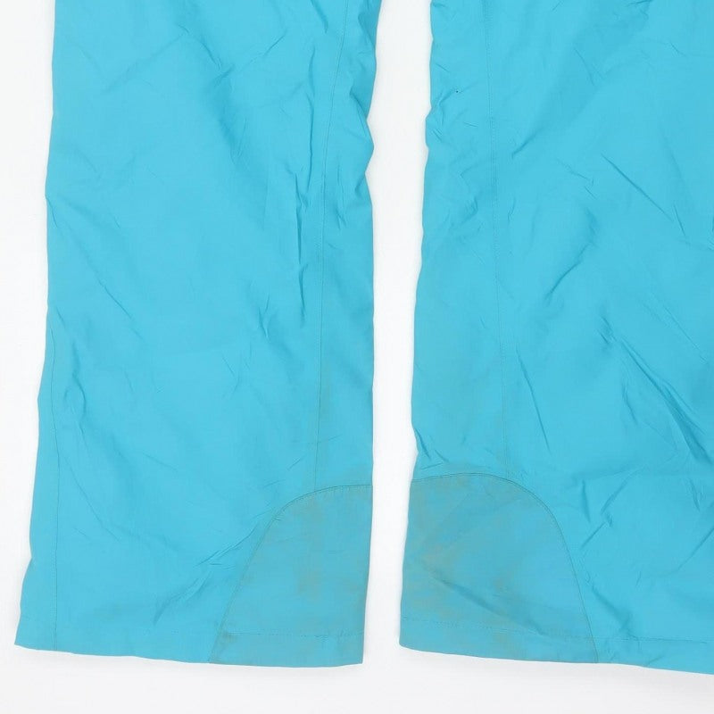 Decathlon Women Blue UK 16 Adjustable Waist Ski Snow Pants