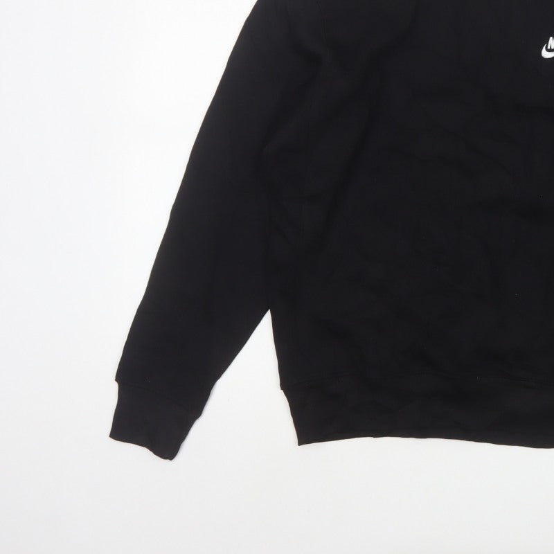 Nike Men's Black M Crew Neck Logo Pullover Sweatshirt