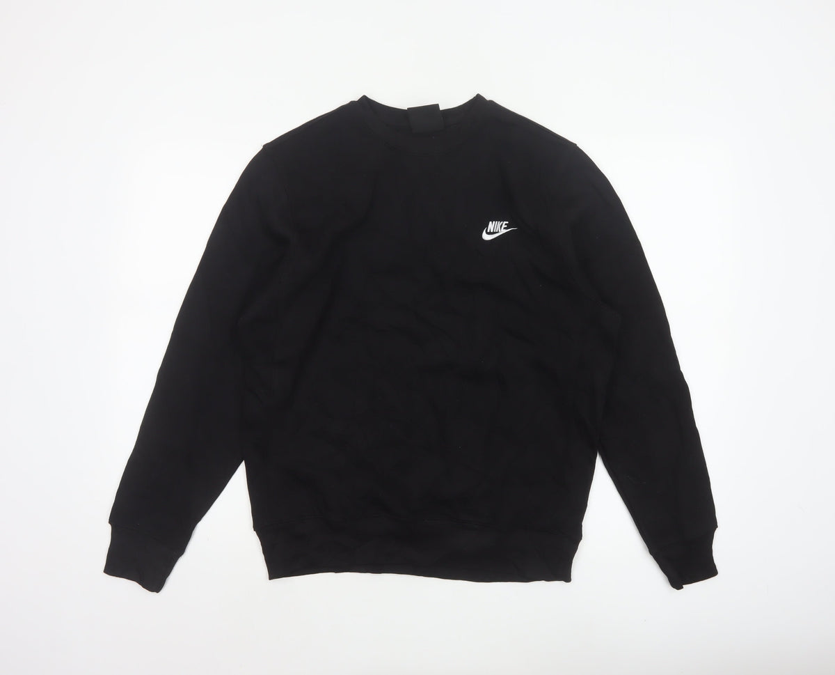 Nike Men's Black M Crew Neck Logo Pullover Sweatshirt