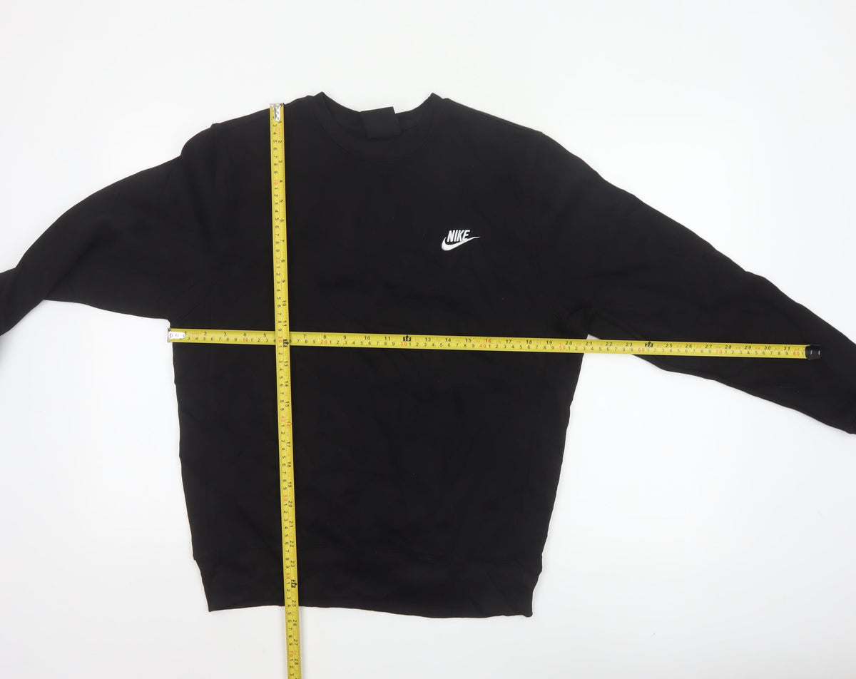 Nike Men's Black M Crew Neck Logo Pullover Sweatshirt