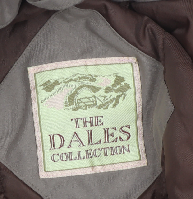 The Dales Collection Women Brown UK 12 Hooded Padded Parka Coat