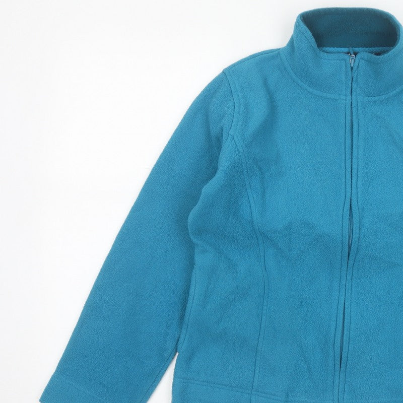 Isle Women’s Blue Size 10 Fleece Full Zip Basic Jacket
