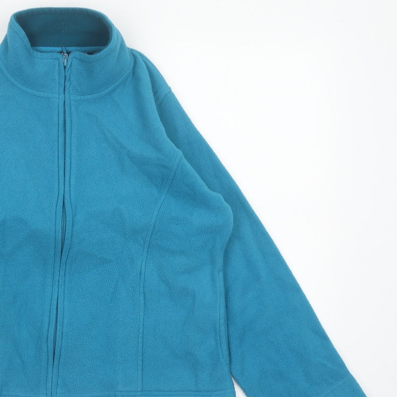 Isle Women’s Blue Size 10 Fleece Full Zip Basic Jacket