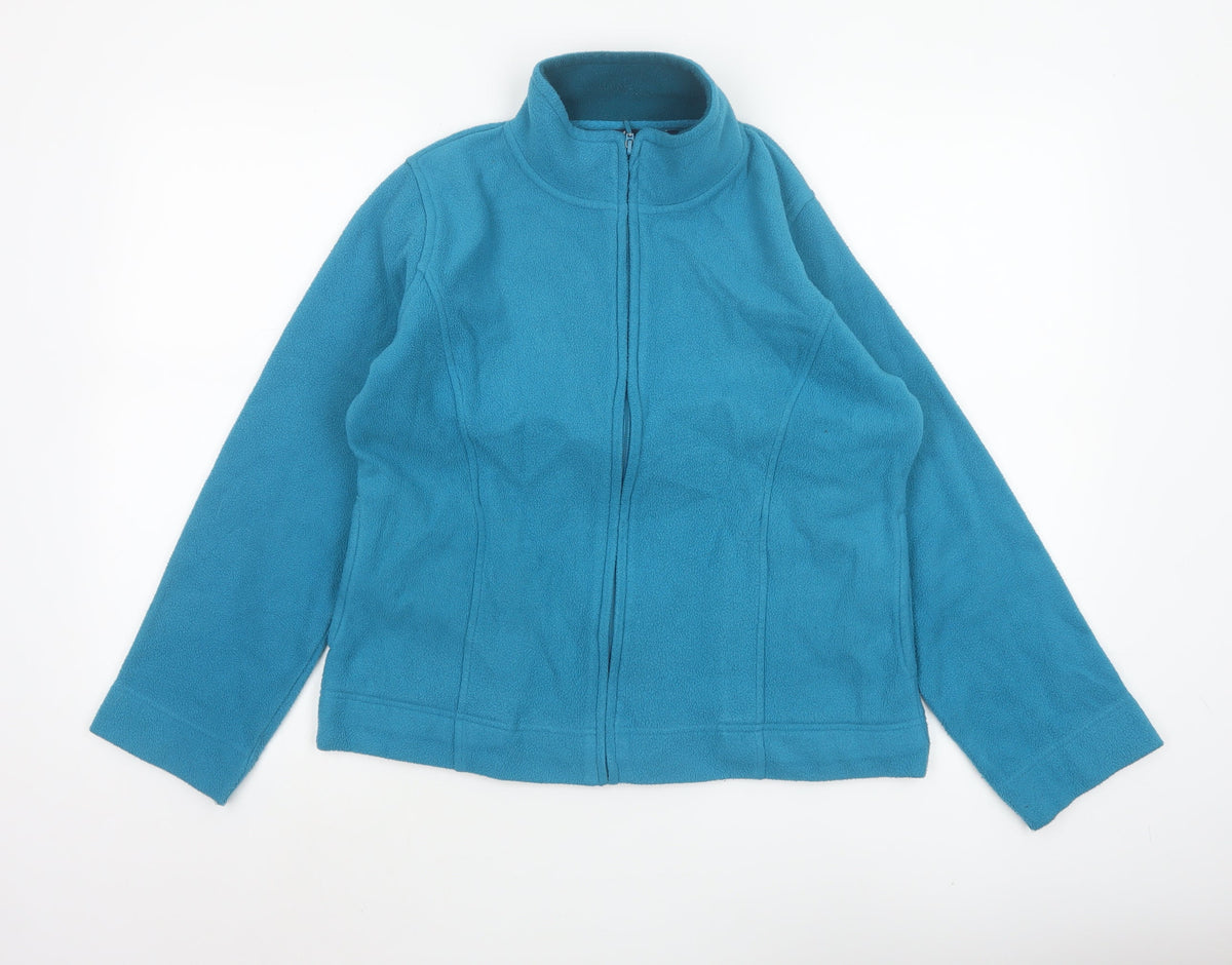 Isle Women’s Blue Size 10 Fleece Full Zip Basic Jacket