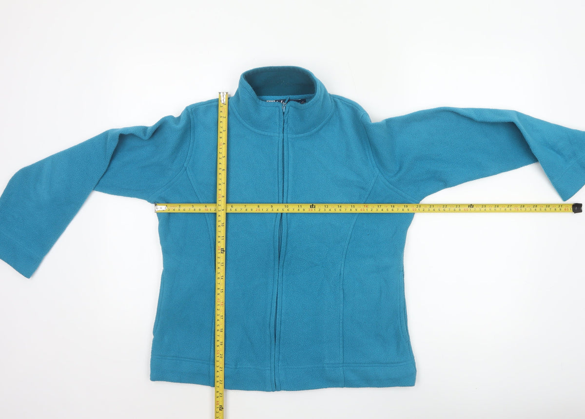 Isle Women’s Blue Size 10 Fleece Full Zip Basic Jacket