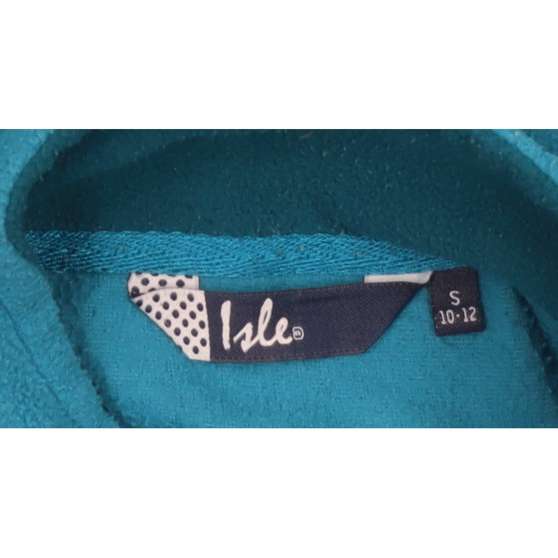 Isle Women’s Blue Size 10 Fleece Full Zip Basic Jacket