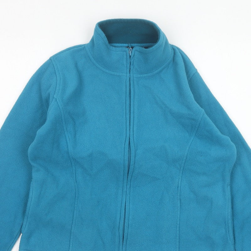 Isle Women’s Blue Size 10 Fleece Full Zip Basic Jacket