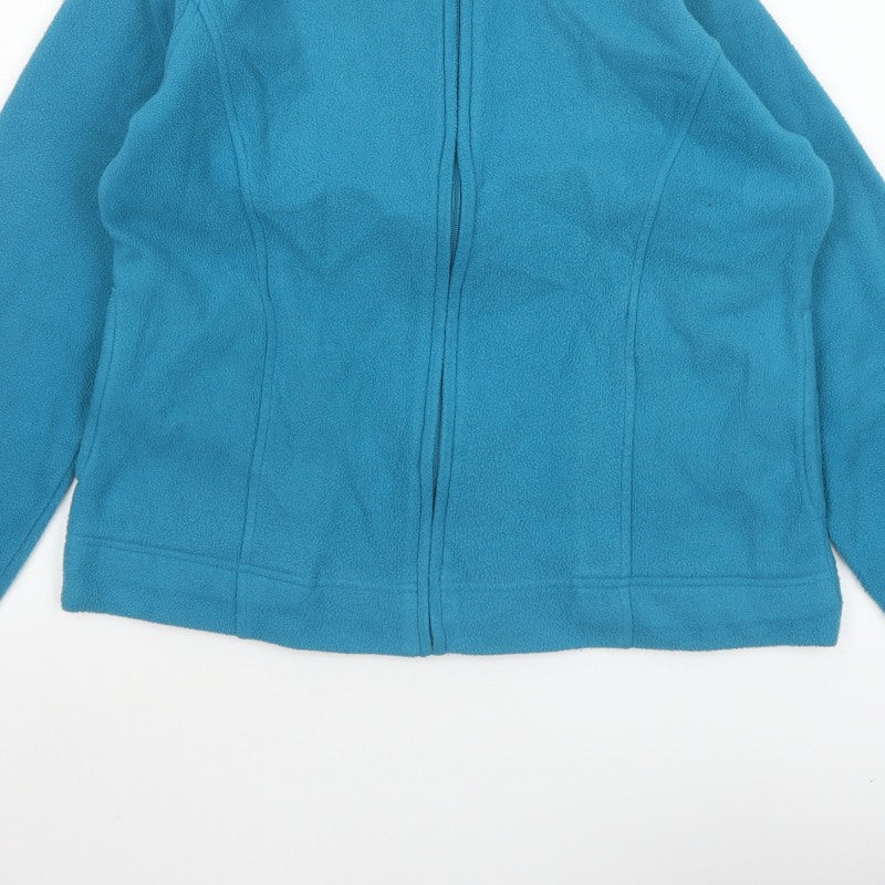 Isle Women’s Blue Size 10 Fleece Full Zip Basic Jacket