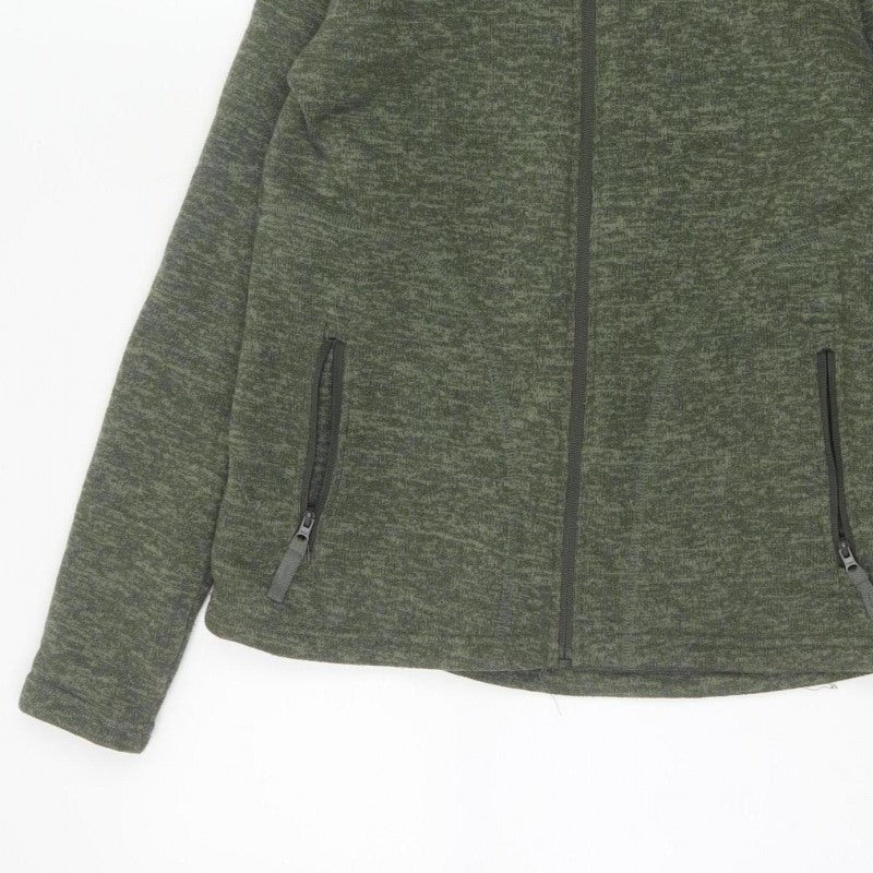 Mountain Warehouse Women’s Green UK 12 Full Zip Hooded Fleece