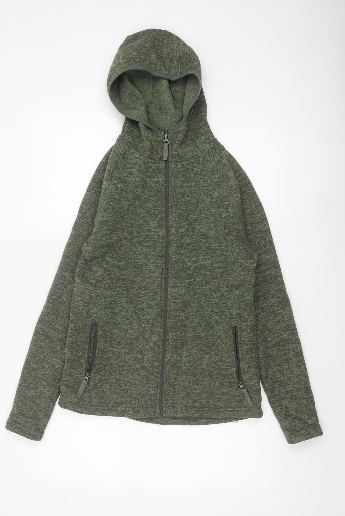 Mountain Warehouse Women’s Green UK 12 Full Zip Hooded Fleece