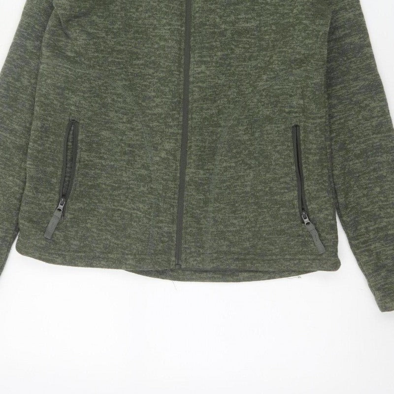 Mountain Warehouse Women’s Green UK 12 Full Zip Hooded Fleece