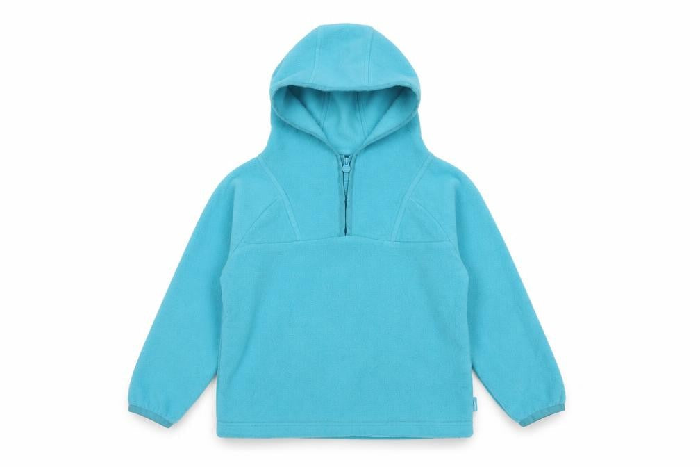 Regatta Boys Blue 5-6 Years Fleece Hooded Half Zip Pullover Hoodie