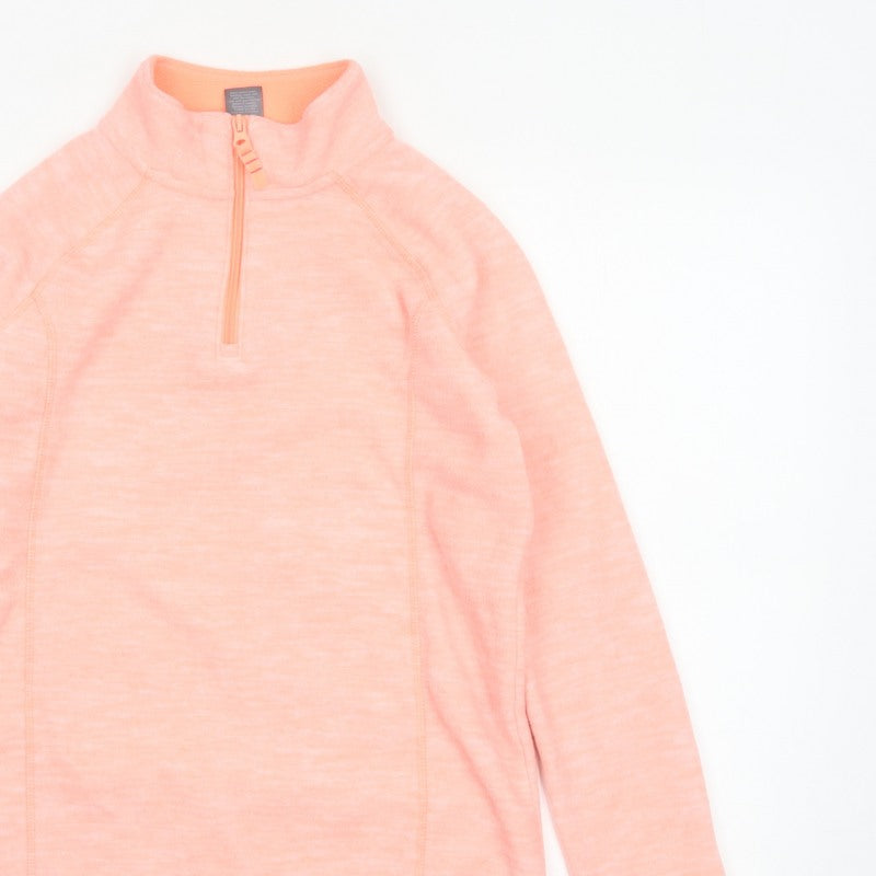 Champion Teens Pink XL 14-16 1/4 Zip Fleece Pullover Sweatshirt