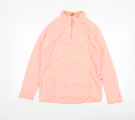Champion Teens Pink XL 14-16 1/4 Zip Fleece Pullover Sweatshirt