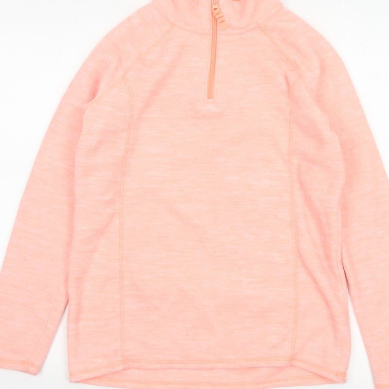 Champion Teens Pink XL 14-16 1/4 Zip Fleece Pullover Sweatshirt