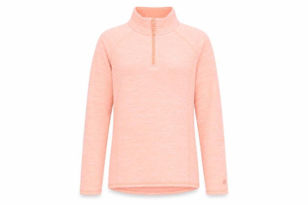 Champion Teens Pink XL 14-16 1/4 Zip Fleece Pullover Sweatshirt