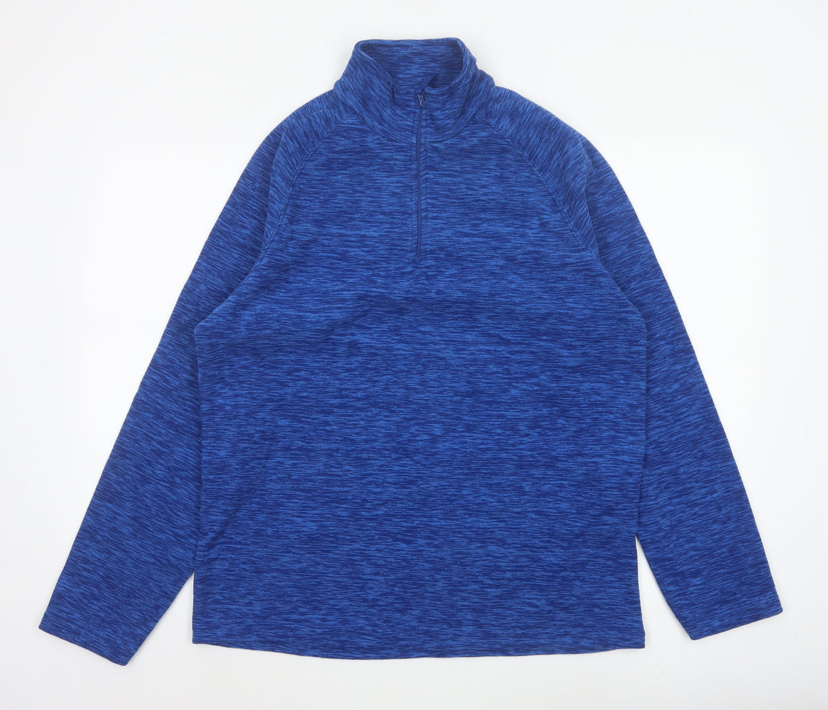 Mountain Warehouse Men Blue M 1/4 Zip Fleece Sweatshirt Outdoor