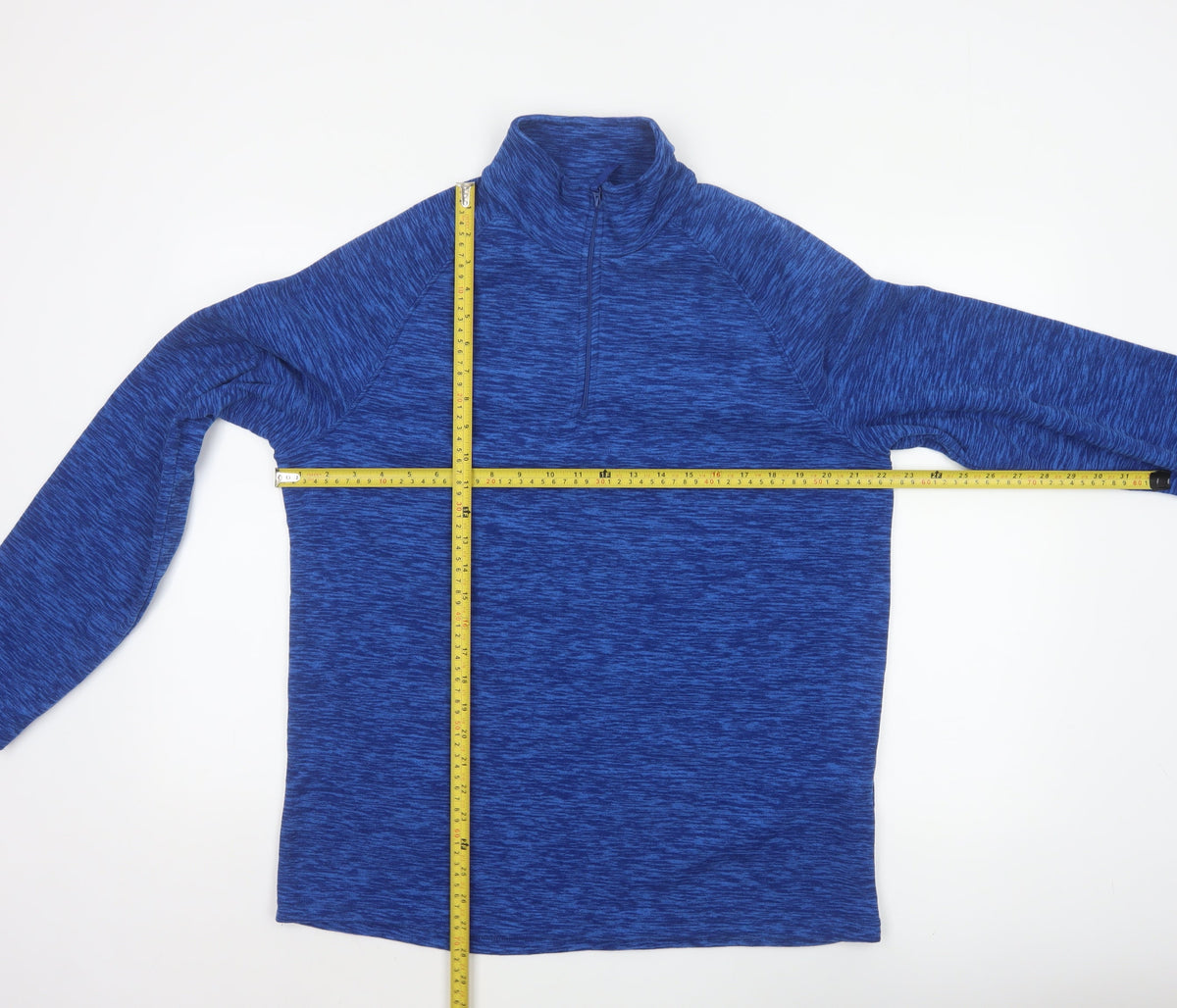 Mountain Warehouse Men Blue M 1/4 Zip Fleece Sweatshirt Outdoor